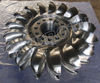 Нержавеющая сталь 0Cr13Ni4Mo выковала бегунка турбины CNC Pelton/колесо Pelton с диаметром под 2.5m