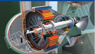 100kw - турбина шарика высокой эффективности 10MW гидро на напор воды 2m до 20m